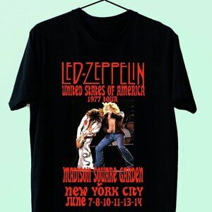 Led Zeppelin 1977 Retro Tour T-Shirt, Rock Band Music Gift for Fans 81